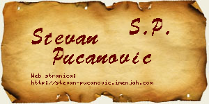 Stevan Pucanović vizit kartica